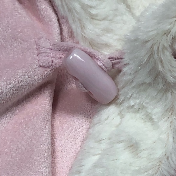 US Polo Layette Fur Lined Pink Chenille Snow Suit size 6-9 months - Picture 6 of 12